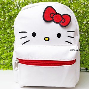Sanrio Hello Kitty Mini Backpack Ladies Purse 10" Faux Leather Girls Authentic